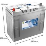 648 (J2) VARTA PROMOTIVE BLACK 12V 125Ah 625014072